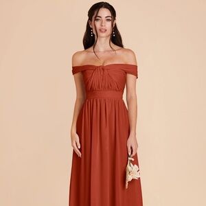 Birdy Grey Grace Dress Auburn Orange Size Medium Bridesmaid/Prom/Formal Dress